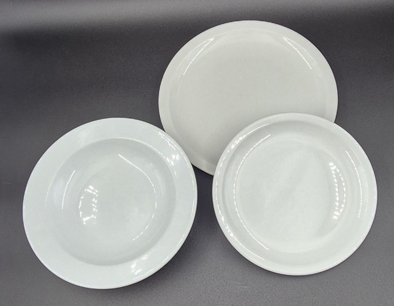 Assiette plate Horizon porcelaine blanche 20cm