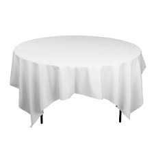 Nappe blanche en tissu 160x160