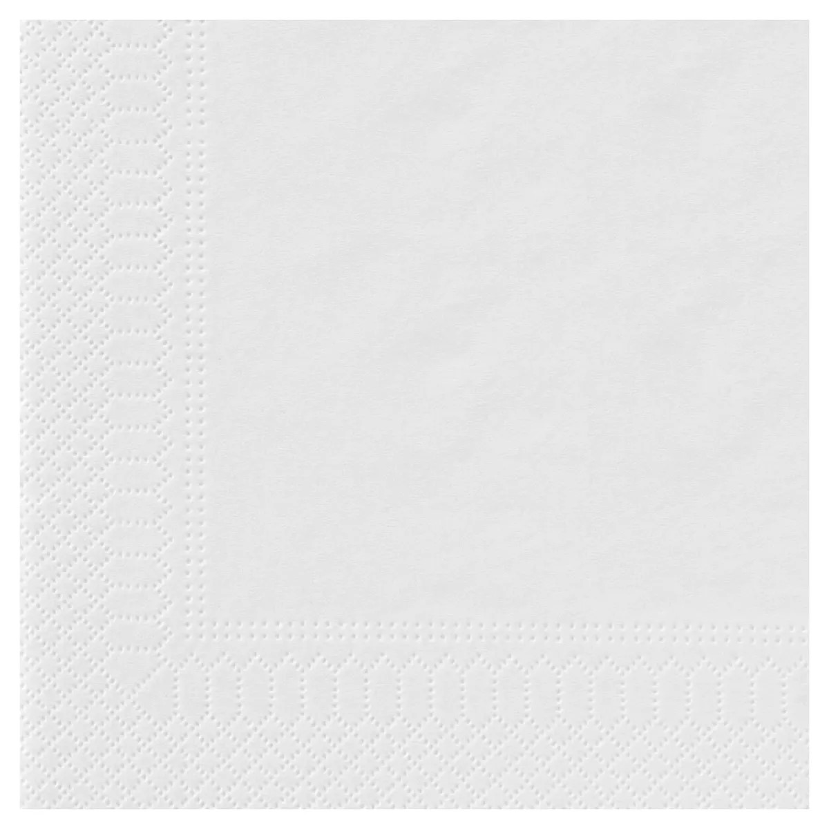 Serviette ouate 39x39 Blanc (100)