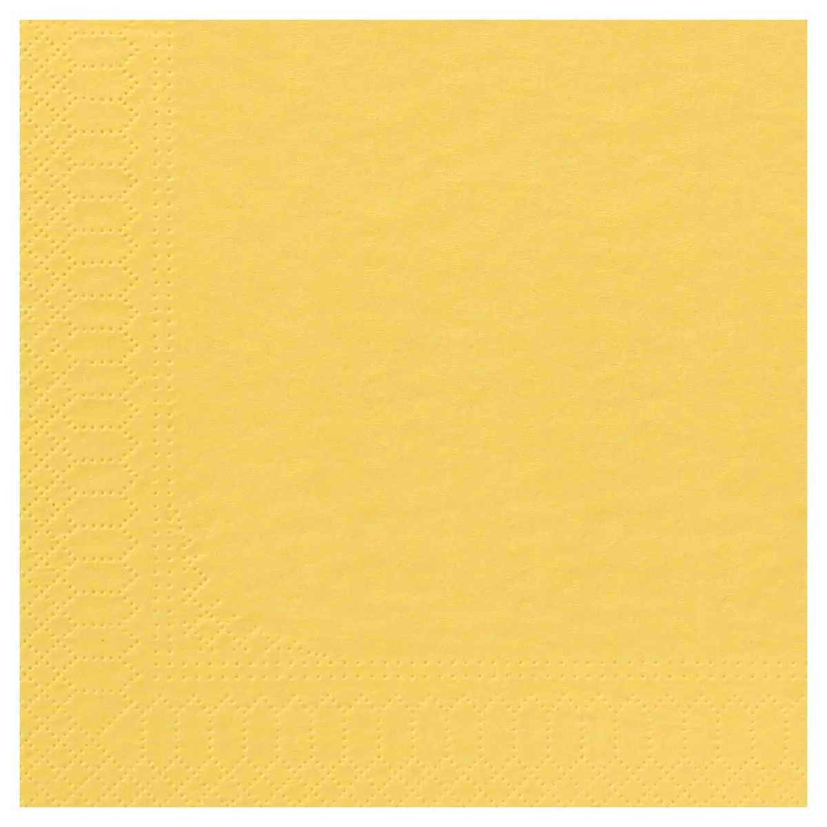 Serviette ouate 39x39 Jaune (100)