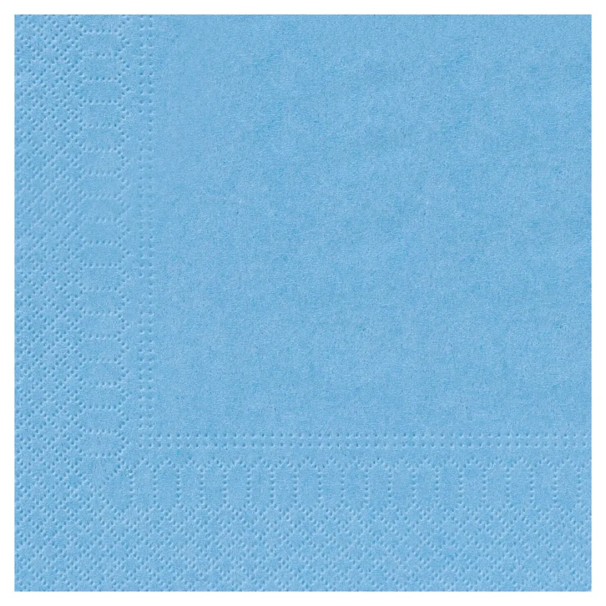 Serviette ouate 39x39 Bleu azur (100)