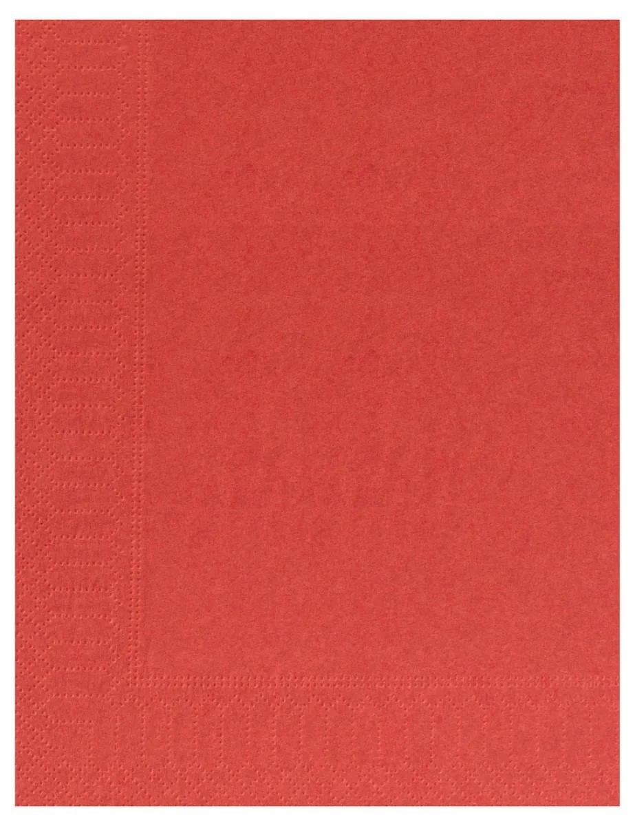 Serviette ouate 39x39 terracotta (100)