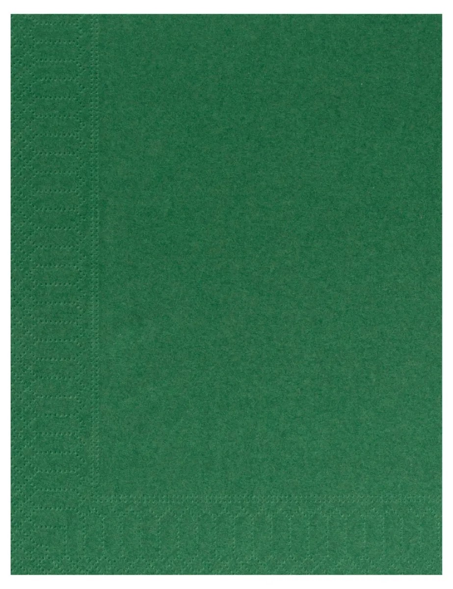 Serviette ouate 39x39 Vert sapin (100)