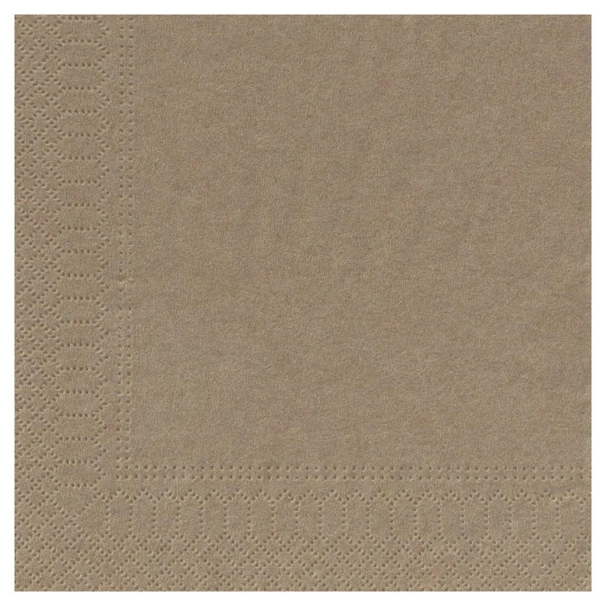 Serviette ouate 39x39 Argile (100)