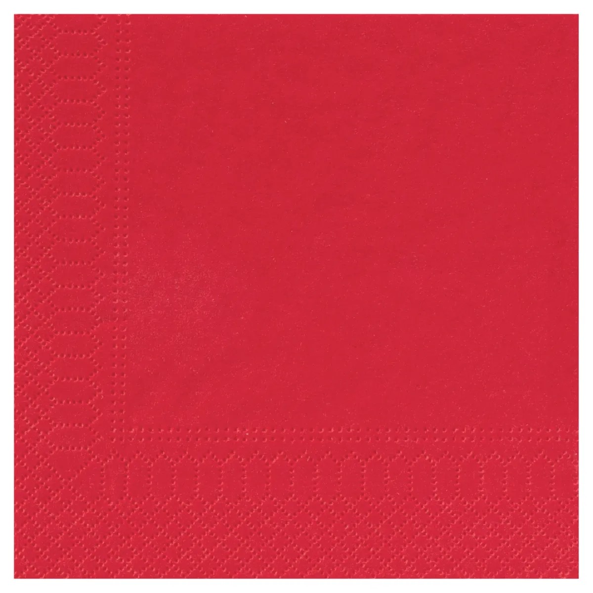 Serviette ouate 39x39 Rouge (100)