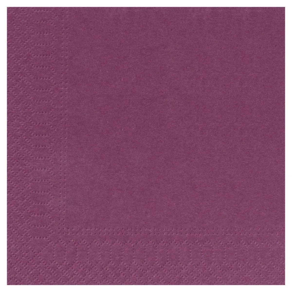 Serviette ouate 39x39 Aubergine (100)