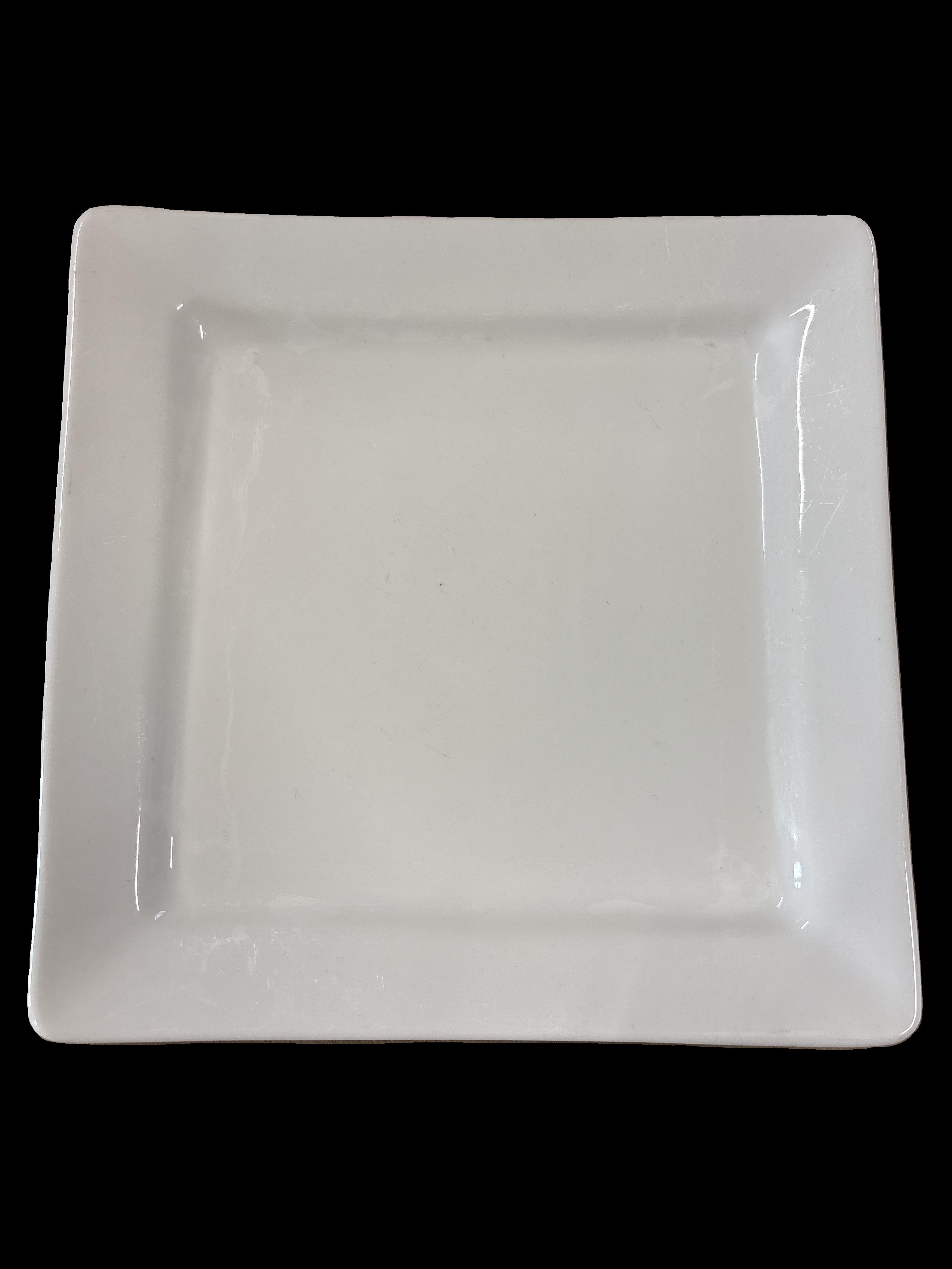 Assiette plate carrée 21x21